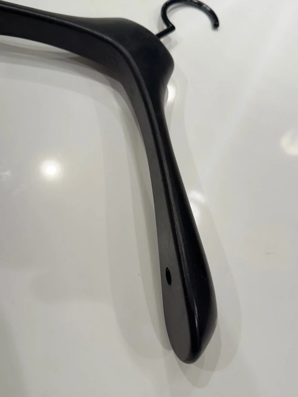 CHANEL Black Molded CC Logo Hanger heavy duty rubber